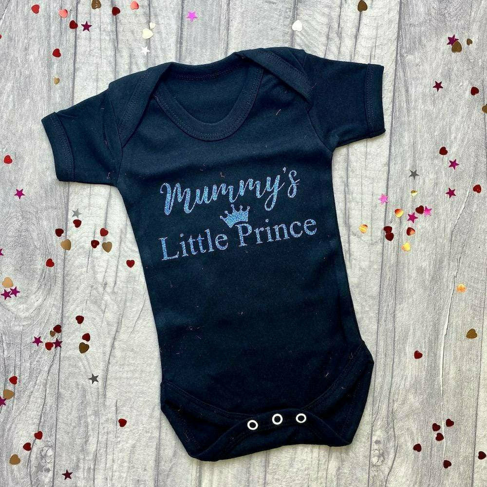 'Mummy's Little Prince' Baby Boy Short Sleeve Romper
