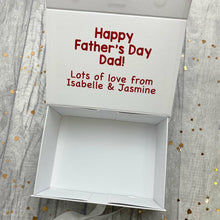 Load image into Gallery viewer, Personalised &#39;Super Dad&#39; Happy Father&#39;s Day Name Small Keepsake Gift Box
