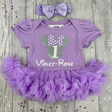 Load image into Gallery viewer, 1st Birthday Minnie Mouse Tutu Romper

