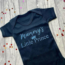 Load image into Gallery viewer, &#39;Mummy&#39;s Little Prince&#39; Baby Boy Short Sleeve Romper&#39;Mummy&#39;s Little Prince&#39; Baby Boy Short Sleeve Romper
