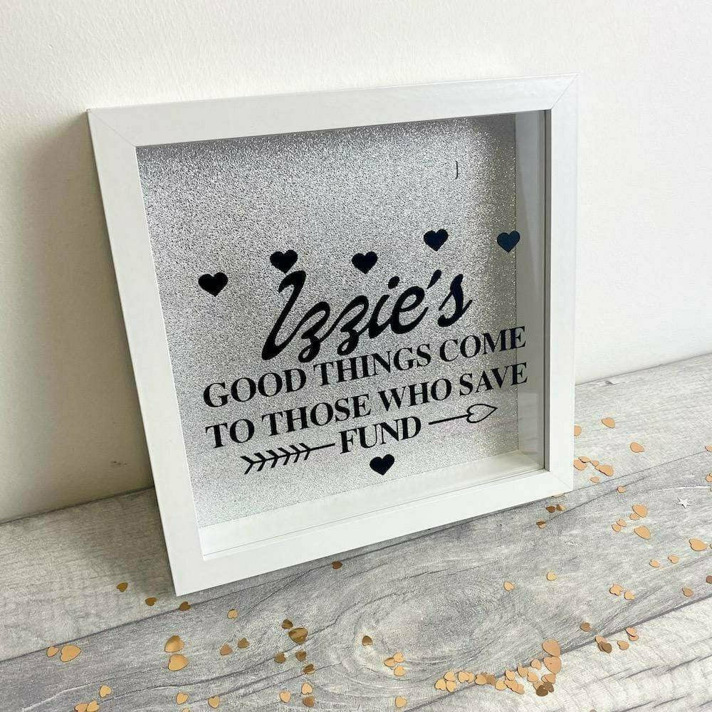 Personalised 'Good Things Come to Those Who Save' Money Fund Box Gift