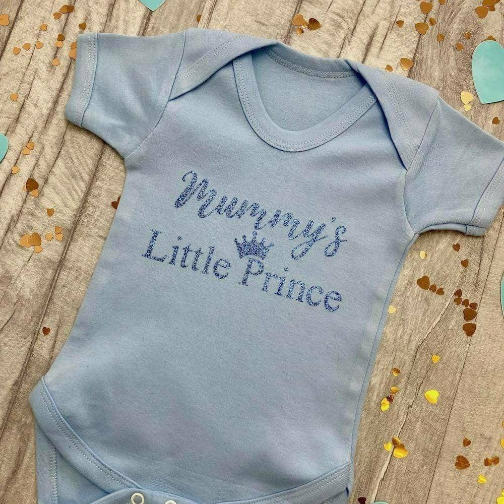 'Mummy's Little Prince' Baby Boy Short Sleeve Romper