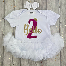 Load image into Gallery viewer, Personalised 1st or 2nd Birthday Tutu
