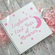 Load image into Gallery viewer, Personalised Baby Girl or Boy &#39;First Year of Memories&#39; 1st Birthday Scrapbook Gift
