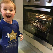 Load image into Gallery viewer, Personalised Kids Star Baker Apron
