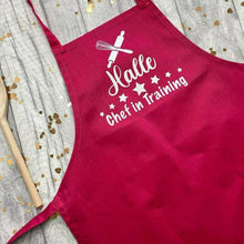 Load image into Gallery viewer, Personalised Master Chef Apron Set and &#39;Family Favourites&#39; Recipe Book, Gift Set - Little Secrets Clothing
