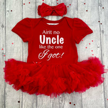 Load image into Gallery viewer, Baby Girl Uncle Gift, Ain&#39;t No Uncle Like The One I Got Tutu Romper With Headband
