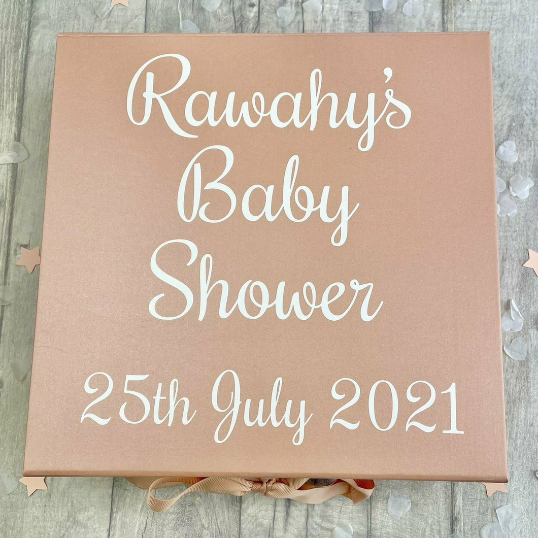 Personalised Baby Shower Gift Keepsake Box