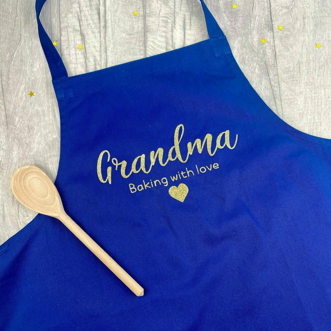 Personalised 'Baking With Love' Kitchen Adult Baking Cooking Apron