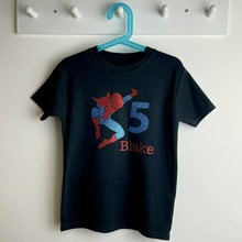 Load image into Gallery viewer, Personalised Boys Spider-Man Birthday T-Shirt, Marvel Inspired, Superhero Birthday Party
