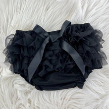 Load image into Gallery viewer, Baby Girls Luxury Black Bloomer Shorts
