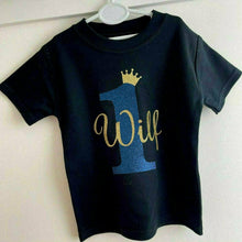 Load image into Gallery viewer, Personalised Birthday Boy T-shirt - Little Secrets Clothing
