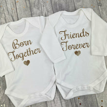 Load image into Gallery viewer, Twins Baby Romper Set

