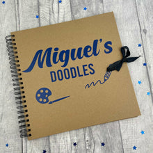 Load image into Gallery viewer, Personalised Children&#39;s Doodles Notebook / Scrapbook

