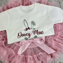 Load image into Gallery viewer, Girls Personalised Pink Easter Bunny Outfit - Little Secrets Clothing
