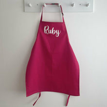 Load image into Gallery viewer, Personalised Children&#39;s Cooking &amp; Baking Apron, Custom Font Style &amp; Apron Colour
