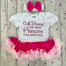 Load image into Gallery viewer, Call Disney! The New Princess Has Arrived Tutu Romper
