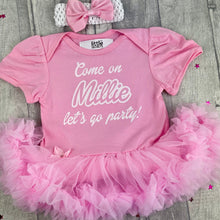 Load image into Gallery viewer, Personalised Barbie Inspired Baby Tutu Romper Dress
