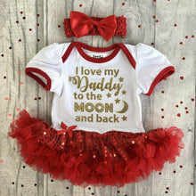 Load image into Gallery viewer, I Love My Daddy Tutu Romper - Little Secrets Clothing
