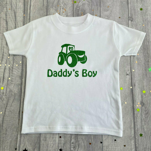 Daddy's Boy, Boy's Tractor T-Shirt - Little Secrets Clothing