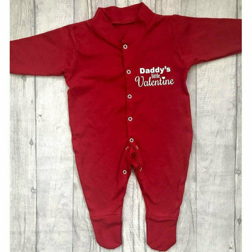 Daddy's Little Valentine Babies Romper Suit