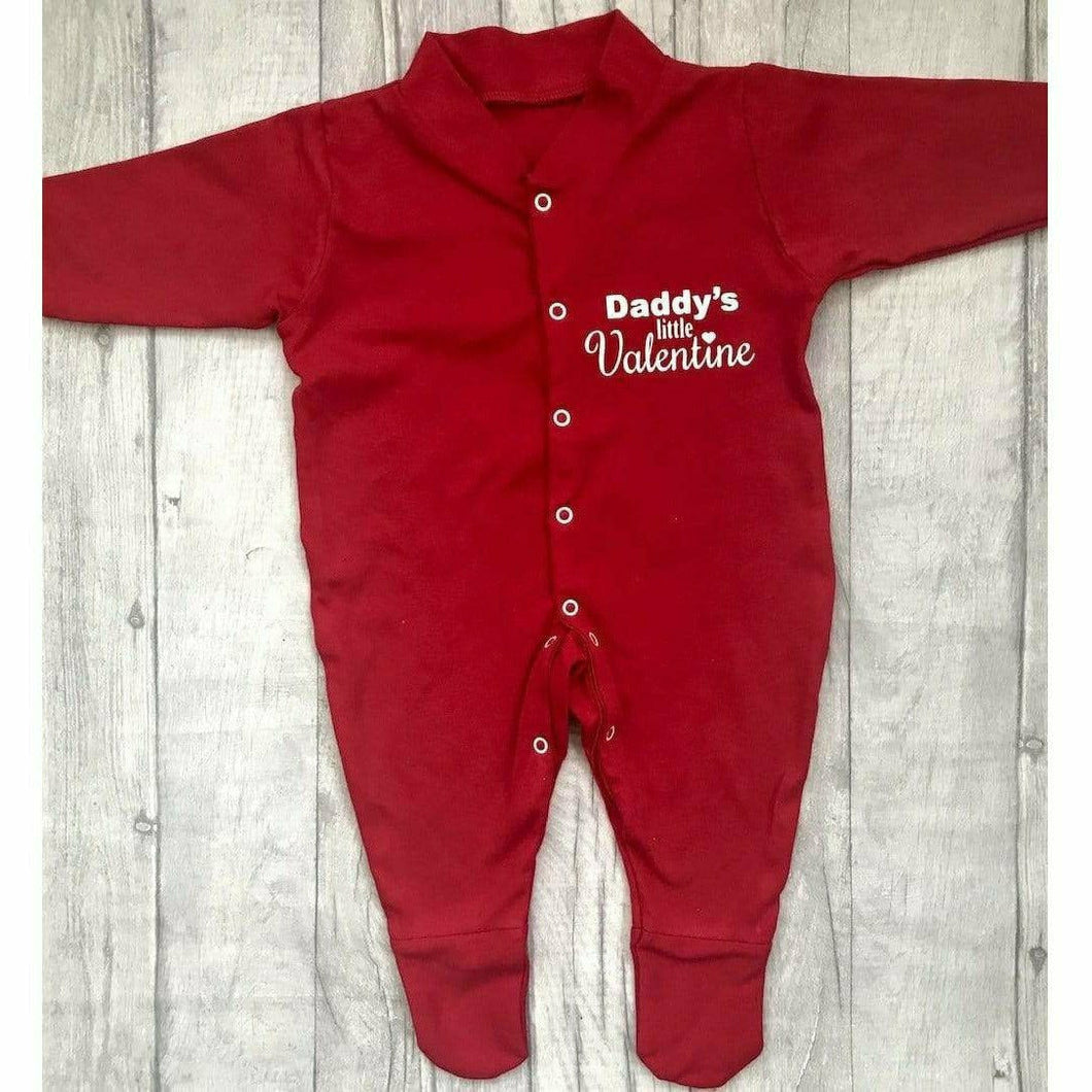 Daddy's Little Valentine Babies Romper Suit