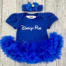 Load image into Gallery viewer, Personalised Disney Name Baby Girl Tutu Romper With Headband
