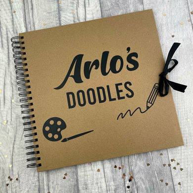 Personalised Children's Doodles Notebook / Scrapbook