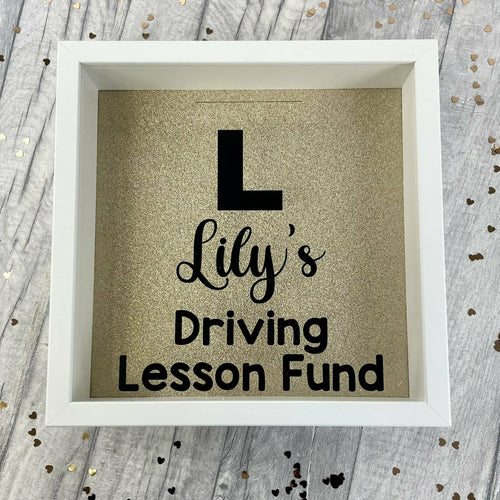 Driving Lesson Fund, Learner Driver Money Box, Personalised Saving Gift