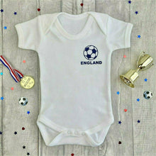 Load image into Gallery viewer, Personalised England Football Baby Boy Romper - Little Secrets Clothing
