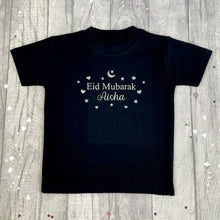 Load image into Gallery viewer, Personalised Eid Mubarak Girls T-Shirt - Little Secrets Clothing
