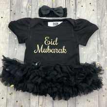 Load image into Gallery viewer, Eid Mubarak Baby Girl Tutu Romper
