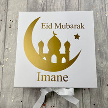 Load image into Gallery viewer, Personalised Eid Mubarak Keepsake Gift Box
