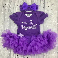 Load image into Gallery viewer, Baby Girl Family Favourite Tutu Romper Dress with Matching Headband

