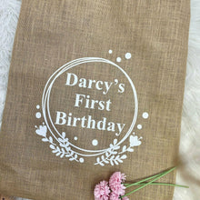 Load image into Gallery viewer, First Birthday Personalised Present Sack
