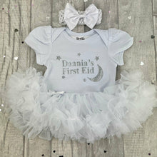 Load image into Gallery viewer, Personalised First Eid Baby Girl Tutu Romper
