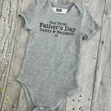 Load image into Gallery viewer, Personalised Our First Fathers Day Romper - Little Secrets Clothing
