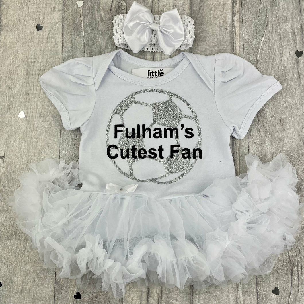 Fulham's Cutest Fan Football Tutu Romper - Little Secrets Clothing