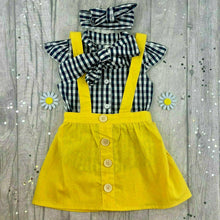 Load image into Gallery viewer, Baby Girl&#39;s Gingham Pinafore Dungaree Bloomer Dress
