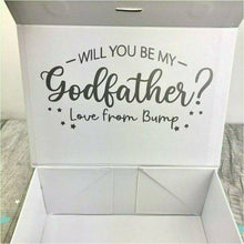 Load image into Gallery viewer, Personalised &#39;Will You Be My Godfather?&#39; Name Small Keepsake Gift Box
