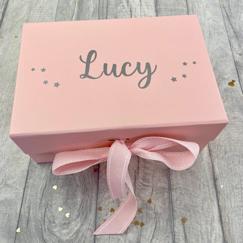 Will You Be My Godmother? Personalised Small Pink Gift Box, Keepsake