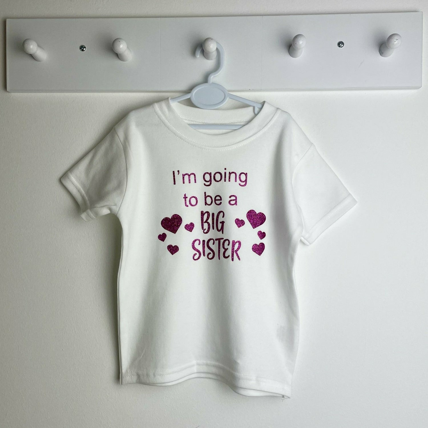 I'm Going To Be A Big Sister Girls T-Shirt, Baby Announcement