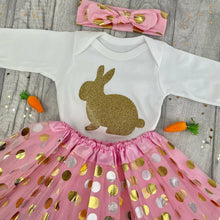 Load image into Gallery viewer, Baby Girl Easter Bunny Skirt &amp; Romper Set
