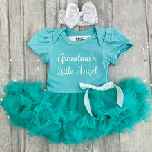 Load image into Gallery viewer, Personalised Grandparent&#39;s Little Angel Baby Girl Tutu Romper
