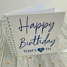 Load image into Gallery viewer, Personalised &#39;Happy Birthday&#39; Scrapbook Gift Custom Name And Age
