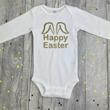 Load image into Gallery viewer, Baby Happy Bunny ears. Easter Romper
