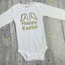 Load image into Gallery viewer, Baby Happy Bunny ears. Easter Romper
