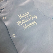 Load image into Gallery viewer, Happy Mother&#39;s Day Mummy Baby Girls or Boys Sleepsuit
