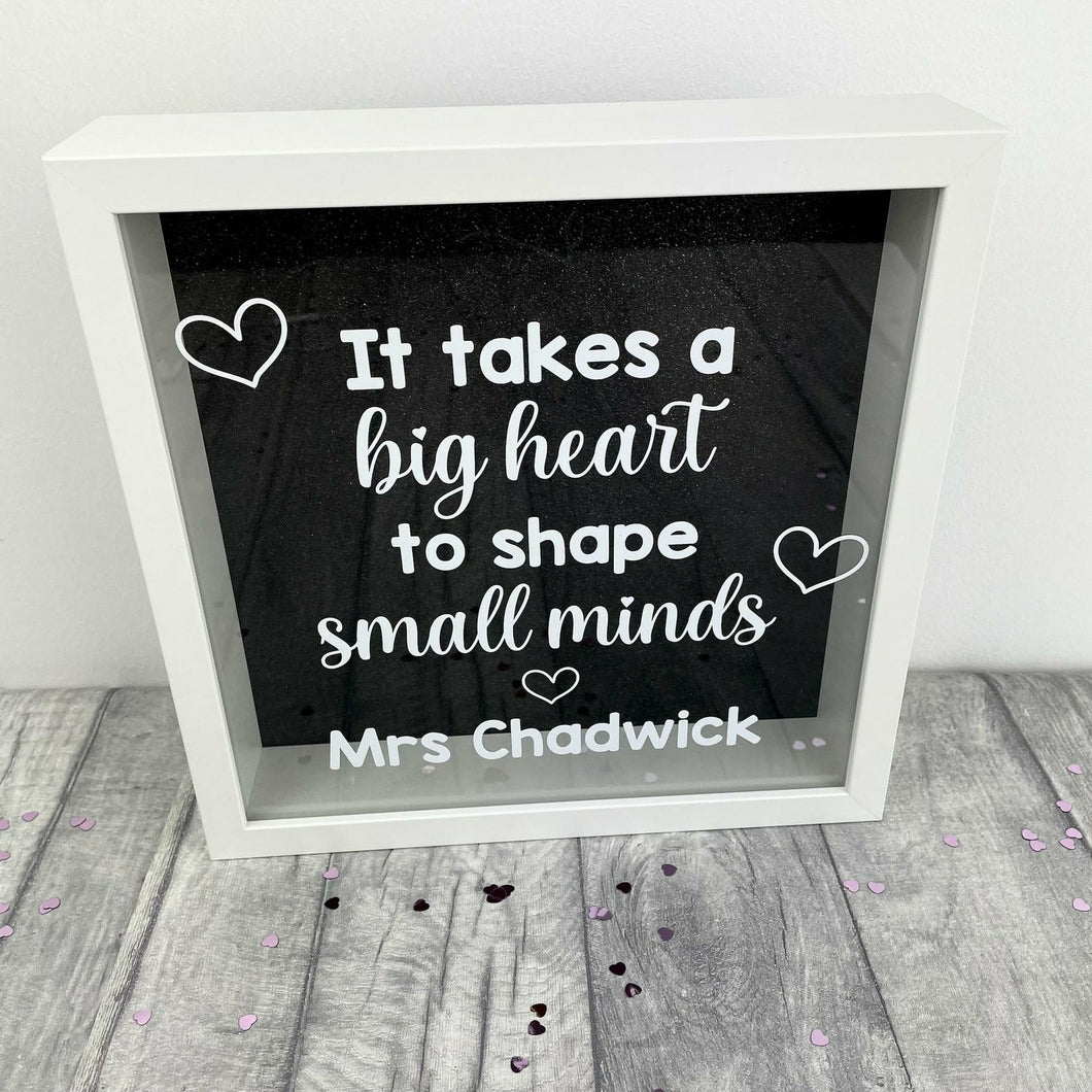Personalised Teacher Quote Frame Gift, Thank you Teacher