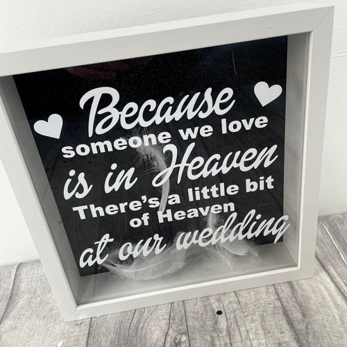 Heaven Wedding Day Box Frame